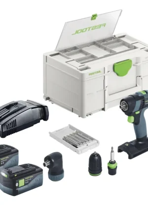Nouvelle Collection Festool TXS 18-Basic set perceuse-visseuse sans fil 18 V 40 Nm sans balais + 2x batteries 5,0 Ah + chargeur rapide + systainer