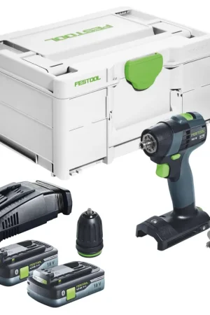 Festool TXS 18-Basic Perceuse-visseuse sans fil 18 V 40 Nm Brushless + 2x batterie 4,0 Ah + chargeur rapide + Systainer Soldes