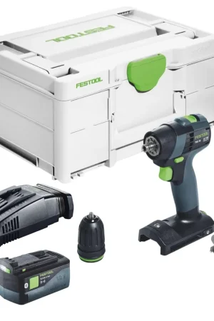 Festool TXS 18-Basic Perceuse-visseuse sans fil 18 V 40 Nm Brushless + 1x batterie 5,0 Ah + chargeur rapide + Systainer Haute Qualité