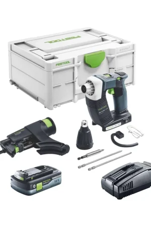 Solde Festool DURADRIVE DWC 18-4500 Basic Visseuse de chantier sans fil 18 V 14 Nm Brushless + 1x batterie 4,0 Ah + chargeur rapide + Systainer