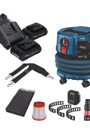 Bosch GAS 18V-12 MC Professional Aspirateur sans fil BITURBO Brushless + 2x batterie ProCore 4,0 Ah + chargeur + accessoires Achetez Aujourd'hui