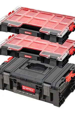 Qbrick System Boîte à outils Set PRO Technician Case 2.0 450 x 332 x 171 mm 12 L IP54 + 2x PRO 200 Organizer 452 x 358 x 79 mm 6 L IP54 Populaire