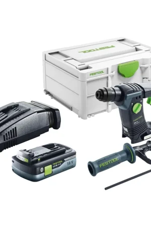 Offre Limitée Festool BHC 18-Basic Marteau perforateur sans fil 18 V 1,8 J SDS Plus Brushless + 1x batterie 4,0 Ah + chargeur rapide + Systainer