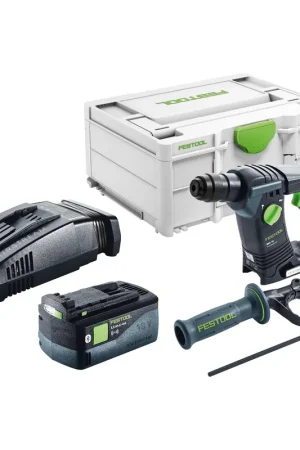 Meilleure Vente Festool BHC 18-Basic Marteau perforateur sans fil 18 V 1,8 J SDS Plus Brushless + 1x batterie 5,0 Ah + kit de charge rapide + Systainer