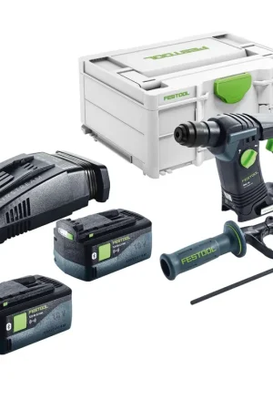 Achetez Aujourd'hui Festool BHC 18-Basic Marteau perforateur sans fil 18 V 1,8 J SDS Plus Brushless + 2x batterie 5,0 Ah + chargeur rapide + Systainer
