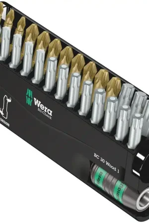 WERA Assortiment d'embouts Bit-Check 30 Wood 1 30 pièces ( 4000829033 ) Livraison Express
