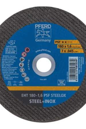 PFERD Disque à tronçonner PSF STEELOX D150x1,6 mm droit ( 4000842101 ) Meilleure Vente