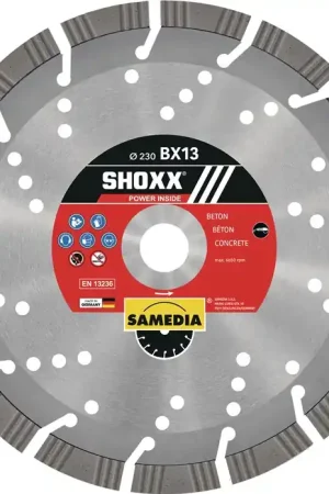 Dernier Modèle Disque à tronçonner diamanté SAMEDIA SHOXX BX13 Ø 150 mm alésage 22,23 mm (4000844259)