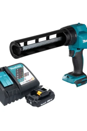 Jusqu'à Épuisement Des Stocks Makita DCG 180 RA1 Pistolet à cartouche sans fil 18 V + 1x batterie 2,0 Ah + chargeur