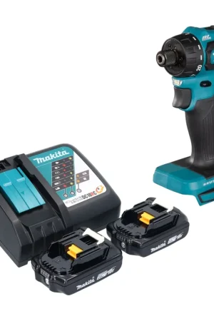 Paiement Sécurisé Makita DDF 083 RA Perceuse-visseuse sans fil 18 V 40 Nm 1/4'' Brushless + 2x batterie 2,0 Ah + chargeur