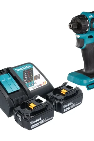 Dernière Chance Makita DDF 083 RF Perceuse-visseuse sans fil 18 V 40 Nm 1/4'' Brushless + 2x batterie 3,0 Ah + chargeur