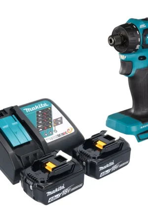 Makita DDF 083 RM Perceuse-visseuse sans fil 18 V 40 Nm 1/4'' Brushless + 2x batterie 4,0 Ah + chargeur Prix Réduit