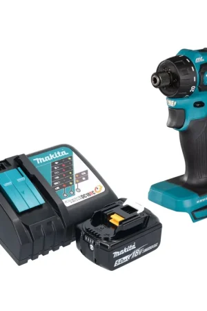 Livraison Express Makita DDF 083 RT1 Perceuse-visseuse sans fil 18 V 40 Nm 1/4'' Brushless + 1x batterie 5,0 Ah + chargeur