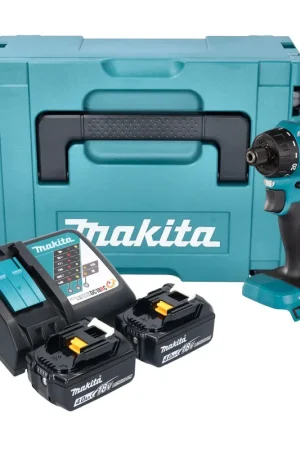 Certifié Makita DDF 083 RMJ Perceuse-visseuse sans fil 18 V 40 Nm 1/4'' Brushless + 2x batterie 4,0 Ah + chargeur + Makpac