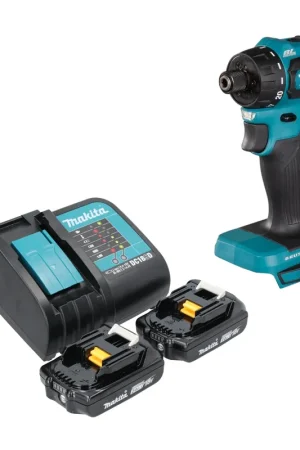 Réduction Makita DDF 083 SA Perceuse-visseuse sans fil 18 V 40 Nm 1/4'' Brushless + 2x batterie 2,0 Ah + chargeur