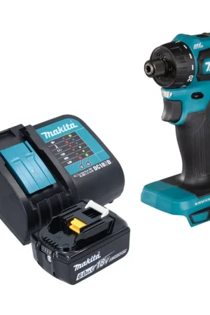 Prix Réduit Makita DDF 083 SG1 Perceuse-visseuse sans fil 18 V 40 Nm 1/4'' Brushless + 1x batterie 6,0 Ah + chargeur