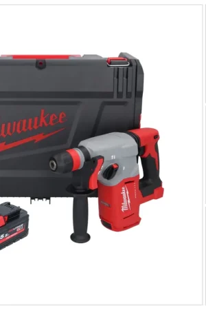 Meilleur Prix Marteau combiné à batterie Milwaukee M18 BLHX-551X 18 V 2,3 J sans balais + 1x batterie 5,5 Ah + boîtier HD - sans chargeur
