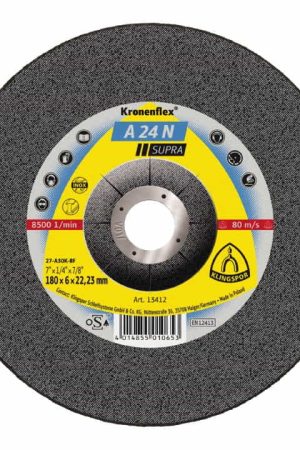 Meilleur Prix KLINGSPOR Disque à ébarber A 24 N Supra Ø 115x6mm coudé ( 4000841092 )