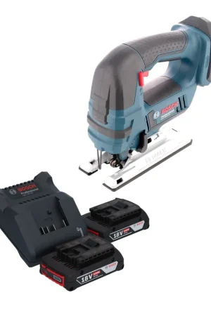 Populaire Bosch GST 18V-Li B Professional Scie sauteuse sans fil 18 V + 2x batterie 2,0 Ah + chargeur