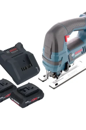 Nouveauté Bosch GST 18V-Li B Professional Scie sauteuse sans fil 18 V + 2x batterie ProCORE 4,0 Ah + chargeur