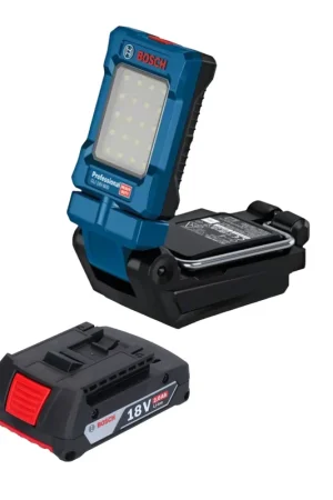 Offre Du Jour Bosch GLI 18V-800 Professional Lampe sans fil 18 V 800 lm + 1x batterie 2,0 Ah - sans chargeur