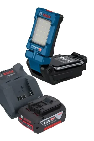Bosch GLI 18V-800 Professional Lampe sans fil 18 V 800 lm + 1x batterie 4,0 Ah + chargeur Offre Exclusive