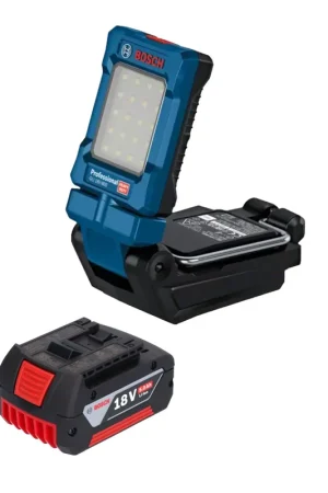 Bosch GLI 18V-800 Professional Lampe sans fil 18 V 800 lm + 1x batterie 5,0 Ah - sans chargeur Certifié