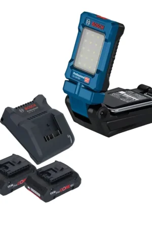 Bosch GLI 18V-800 Professional Lampe sans fil 18 V 800 lm + 2x batterie ProCORE 4,0 Ah + chargeur Nouveauté