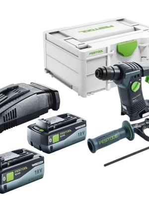 Festool BHC 18-Basic Marteau perforateur sans fil 18 V 1,8 J SDS Plus Brushless + 2x batterie 8,0 Ah + chargeur rapide + Systainer Achetez Aujourd'hui