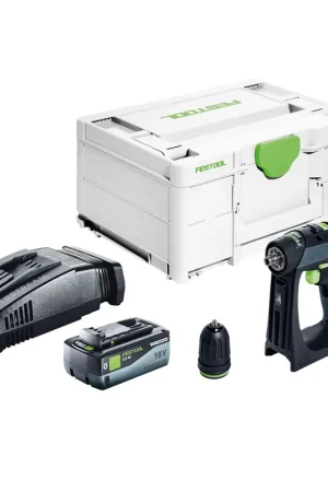 Festool CXS 18-Basic Perceuse-visseuse sans fil 18 V 40 Nm Brushless + 1x batterie 8,0 Ah + chargeur rapide + Systainer Usine Directe
