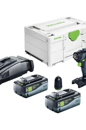 Festool TXS 18-Basic Perceuse-visseuse sans fil 18 V 40 Nm Brushless + 2x batterie 8,0 Ah + chargeur rapide + Systainer Prix Promo