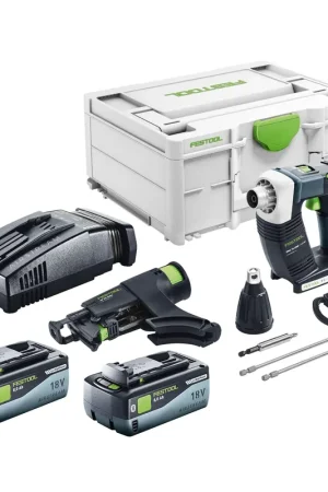 Festool DURADRIVE DWC 18-4500 Basic Visseuse de chantier sans fil 18 V 14 Nm Brushless + 2x batterie 8,0 Ah + chargeur rapide + Systainer Marque