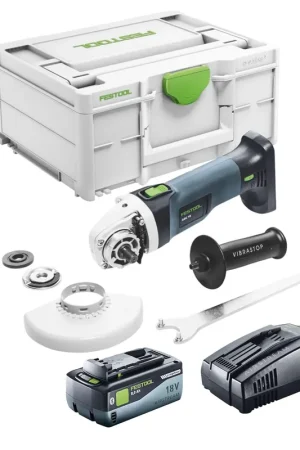 Acheter En Ligne Festool AGC 18-125 EB-Basic Meuleuse d'angle sans fil 18 V 125 mm Brushless + 1x batterie 8,0 Ah + chargeur rapide + Systainer
