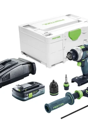 Dernière Chance Festool TDC 18/4 I-Basic Perceuse-visseuse sans fil 18 V 75 Nm Brushless + 1x batterie 4,0 Ah + chargeur rapide + Systainer