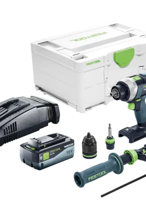 Festool TDC 18/4 I-Basic Perceuse-visseuse sans fil 18 V 75 Nm Brushless + 1x batterie 8,0 Ah + chargeur rapide + Systainer Prix Réduit