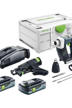Festool DURADRIVE DWC 18-2500 Basic Visseuse de chantier sans fil 18 V 18 Nm Brushless + 2x batterie 4,0 Ah + chargeur rapide + Systainer Promotion Saisonnière