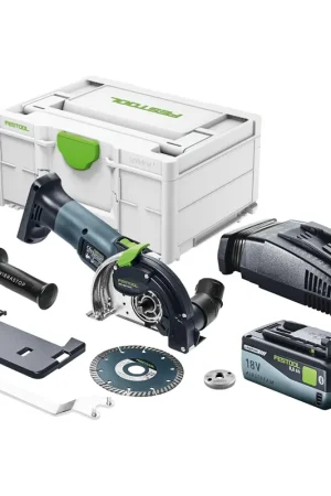Festool DSC-AGC 18-125 FH EB-Basic Système de tronçonnage à main libre sans fil 18 V 125 mm Brushless + 1x batterie 8,0 Ah + chargeur rapide + Systainer Expédition Rapide
