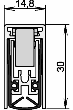 Bon Marché ATHMER Joint de porte Schall-Ex(R) L-15/30 WS 1-880 1 côté longueur 1208 mm ( 3327023204 )