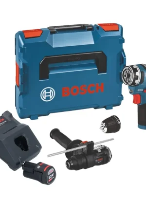 Livraison Express Bosch GSR 12V-35 FC Perceuse-visseuse sans fil 12 V 35 Nm Brushless + 1x batterie 3,0 Ah + chargeur + 2x embouts + L-Boxx