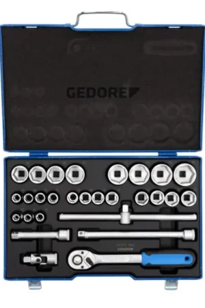 Authentique GEDORE Jeu de clés à douilles 19 VMU-10 28 pièces 1/2 ″ ( 4000880520 )