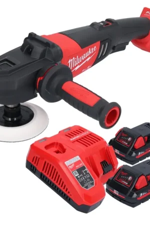 Affaire À Saisir Polisseuse à batterie Milwaukee M18 FAP180-302 18 V 180 mm brushless + 2x batteries 3,0 Ah + chargeur
