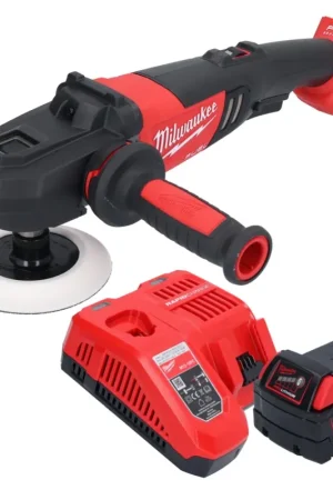 Achat Immédiat Milwaukee M18 FAP180-501 Polisseuse sans fil 18 V 180 mm Brushless + 1x batterie 5,0 Ah + chargeur
