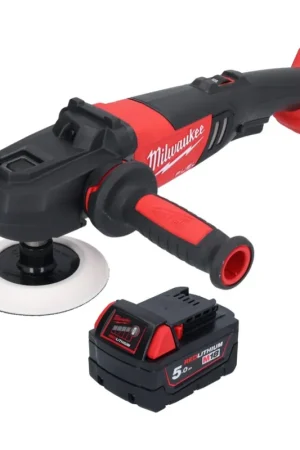 Milwaukee M18 FAP180-501 Polisseuse sans fil 18 V 180 mm Brushless + 1x batterie 5,0 Ah - sans chargeur Prix Réduit