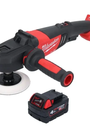 Polisseuse à batterie Milwaukee M18 FAP180-401 18 V 180 mm sans balais + 1x batterie 4,0 Ah - sans chargeur Produit De Marque