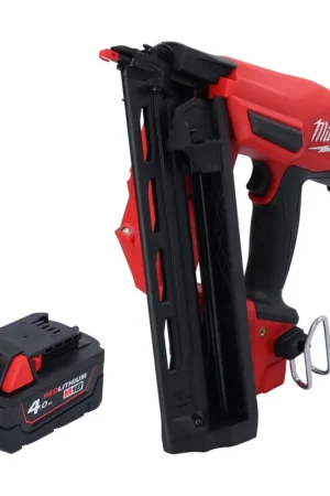 Cloueur à batterie Milwaukee M18 FN16GA-401 18 V 32 - 64 mm sans balais + 1x batterie 4,0 Ah - sans chargeur Jusqu'à Épuisement Des Stocks