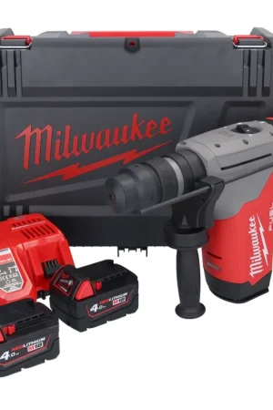 Marteau combiné à batterie Milwaukee M18 ONEFHPX-402X 18 V 5,0 J sans balais + 2x batteries 4,0 Ah + chargeur + boîtier HD Expédié Aujourd'hui