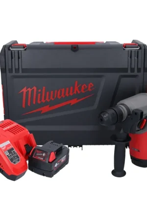 Affaire À Saisir Marteau combiné à batterie Milwaukee M18 ONEFHX-401X 18 V 2,5 J SDS-Plus brushless + 1x batterie 4,0 Ah + chargeur + boîtier HD