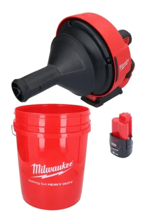 Appareil de nettoyage de tuyaux sur batterie Milwaukee M12 BDC6-201C 12 V + 1x batterie 2,0 Ah + spirale + seau - sans chargeur Marque