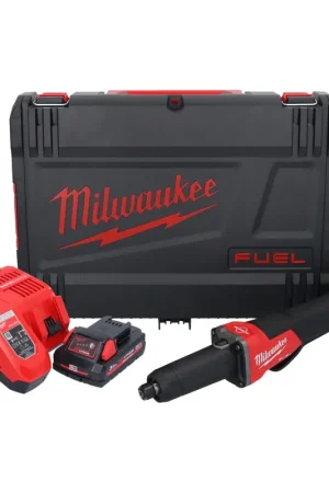 Offre Du Jour Meuleuse droite à batterie Milwaukee M18 FDGROVPDB-301X 18 V brushless + 1x batterie 3,0 Ah + chargeur + boîtier HD