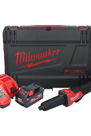 Offre Limitée Meuleuse droite à batterie Milwaukee M18 FDGROVPDB-551X 18 V brushless + 1x batterie 5,5 Ah + chargeur + boîtier HD